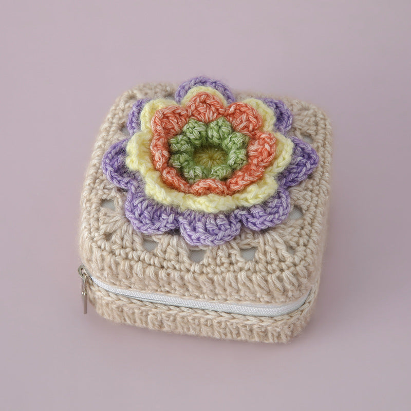 Handmade Floral Crochet Jewelry Box
