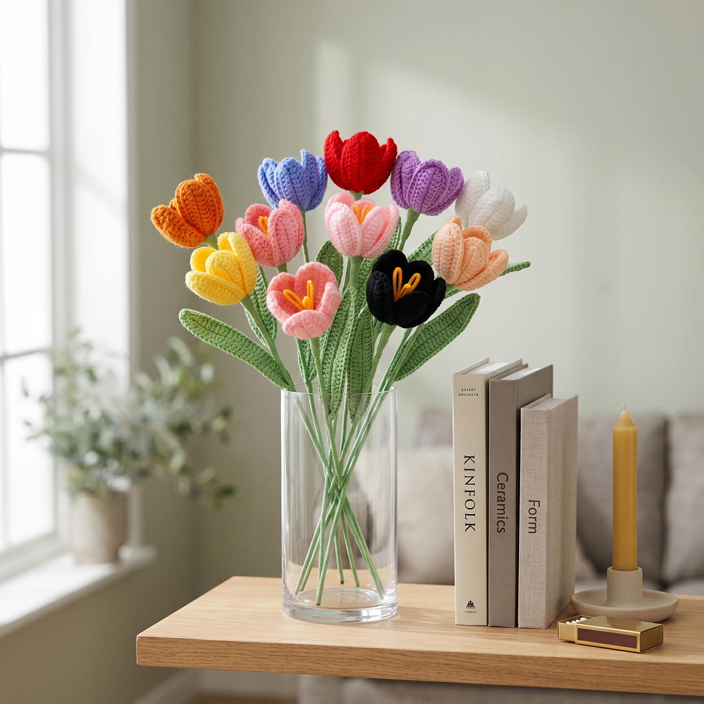 Handmade Crochet Tulip Bouquet
