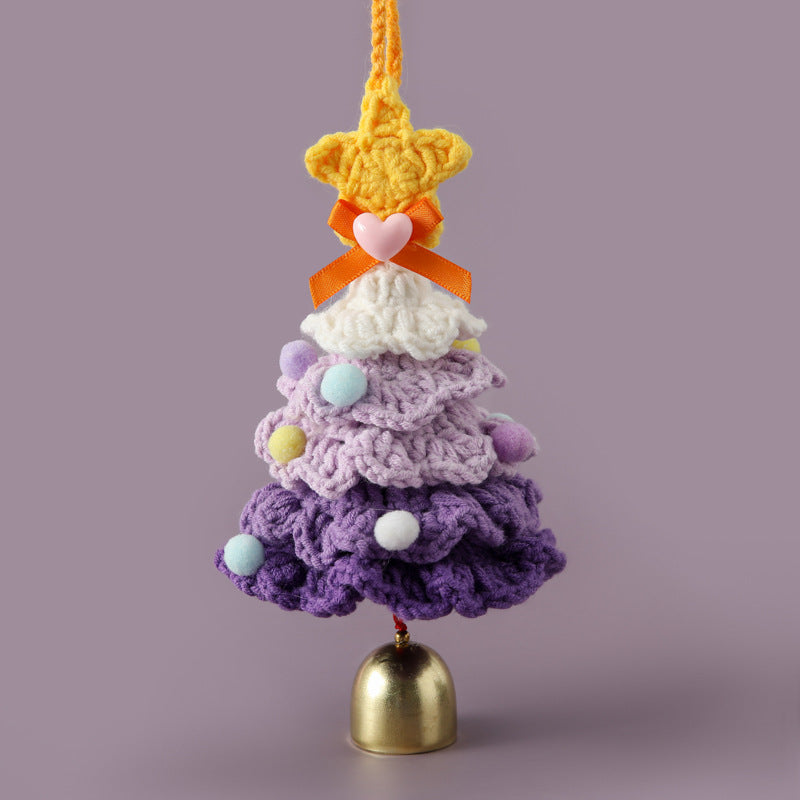 Crochet Christmas Tree Car/Bag Hanging Ornament