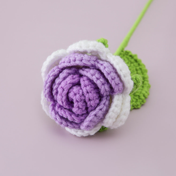 Handmade Crochet Rose Bouquet
