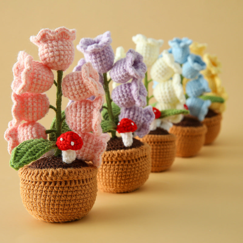 Crochet Lily Flower Pot