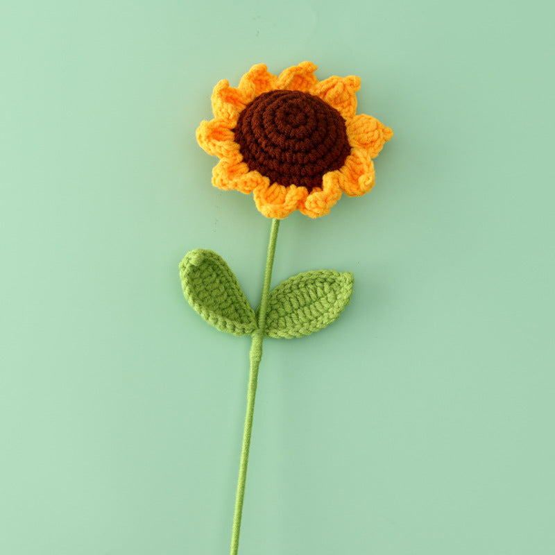 Handmade Crochet Sunflower Stems