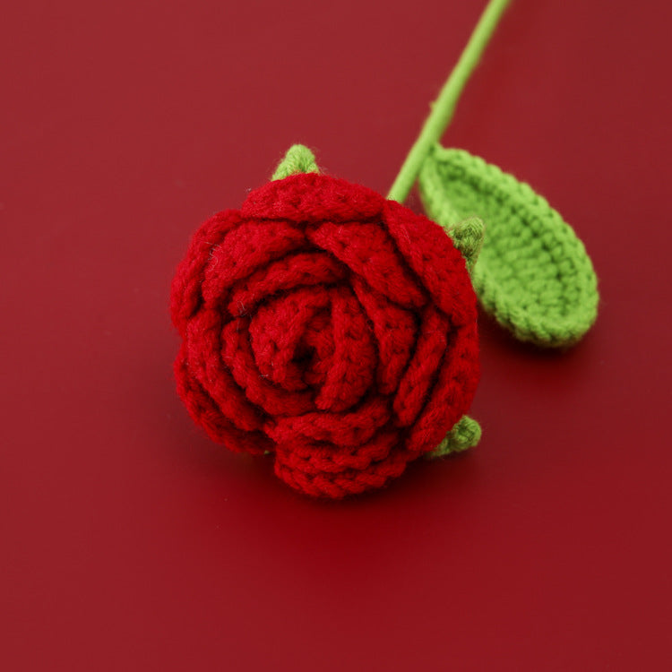 Handmade Crochet Rose Bouquet