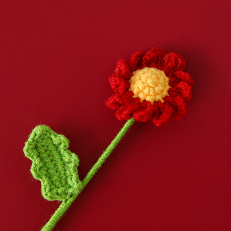 Handmade Crochet Daisy Sprigs