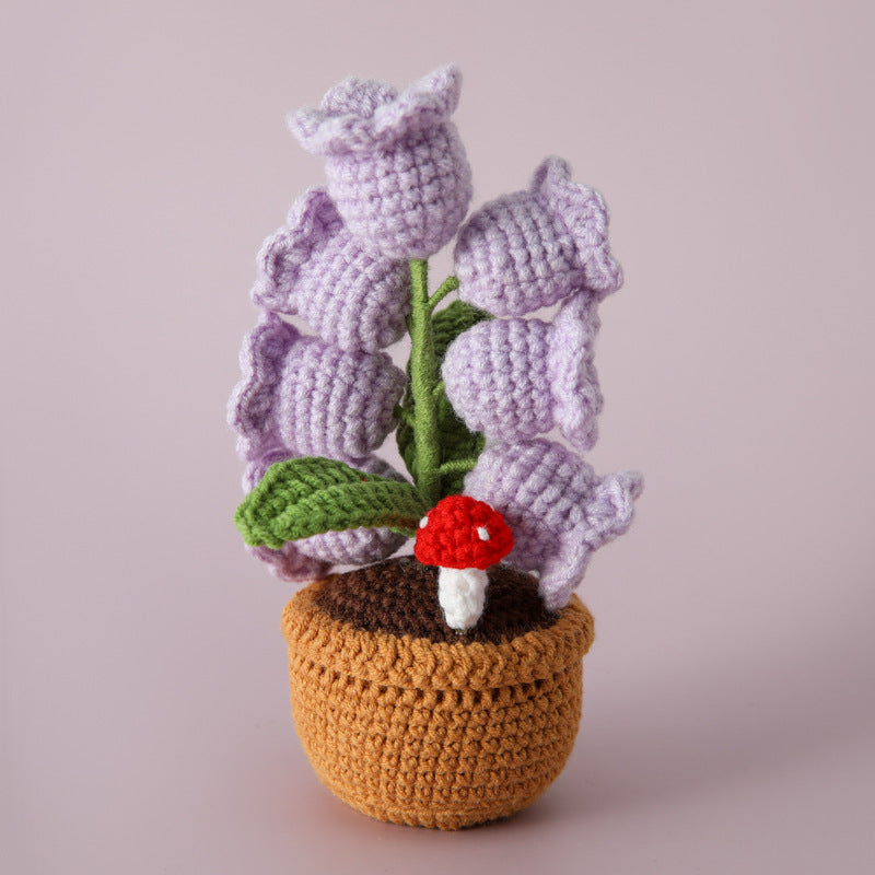Crochet Lily Flower Pot