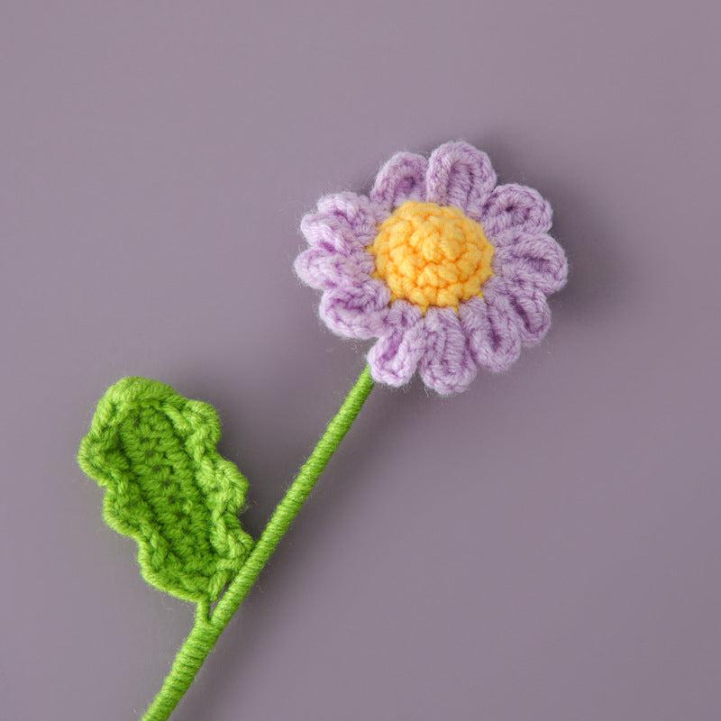Handmade Crochet Daisy Sprigs