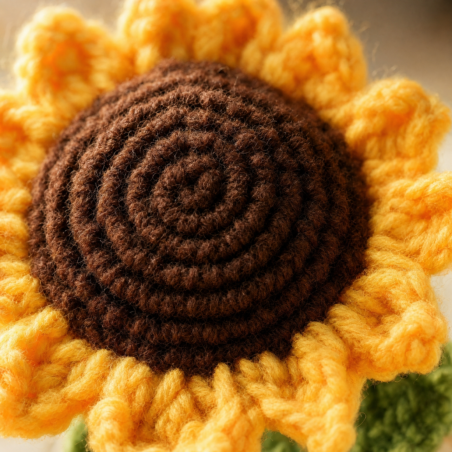 Handmade Crochet Sunflower Stems
