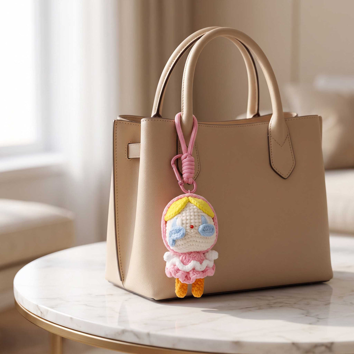 Handmade Knit Doll Charm