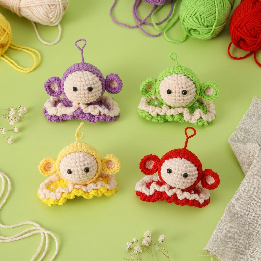 Little Antenna Baby Crochet Hair Clip