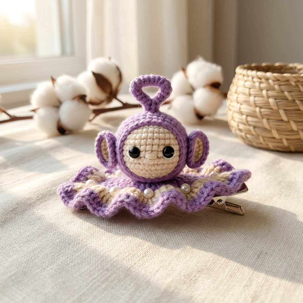 Little Antenna Baby Crochet Hair Clip