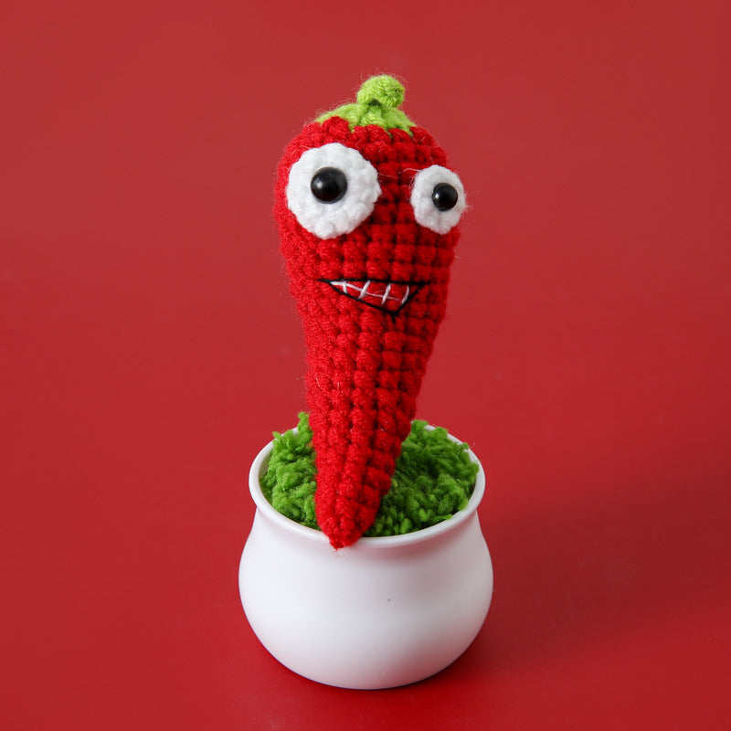 Handmade Crochet Battle Plants Potted Series