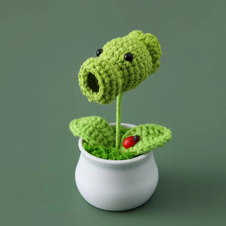 Handmade Crochet Battle Plants Potted Series