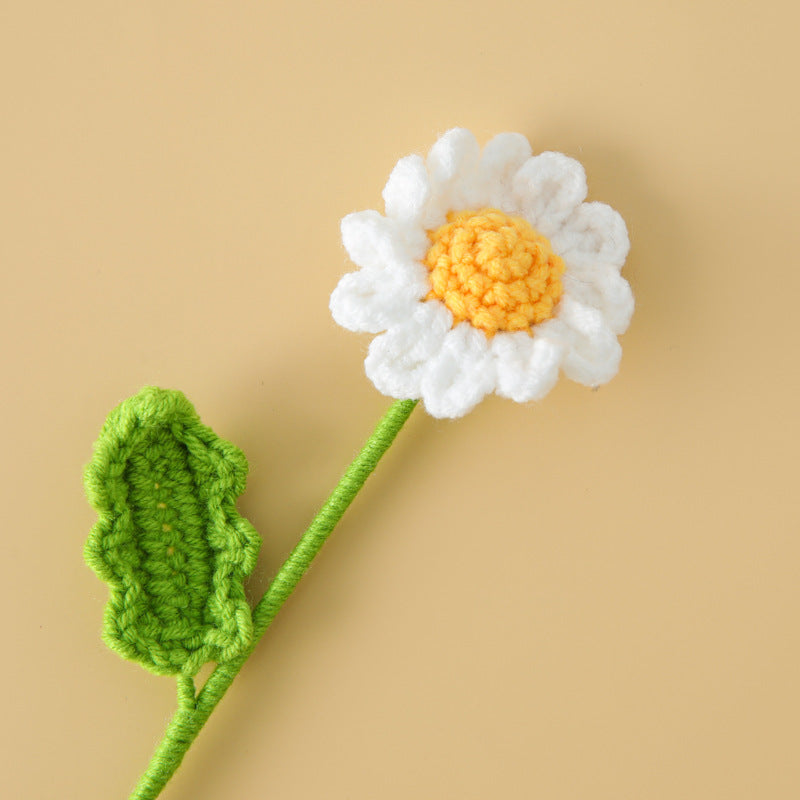 Handmade Crochet Daisy Sprigs