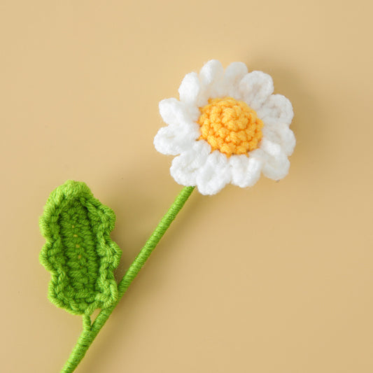 Handmade Crochet Daisy Sprigs