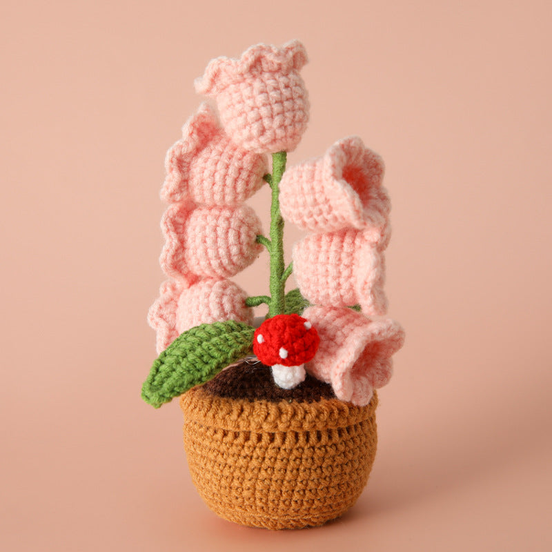 Crochet Lily Flower Pot
