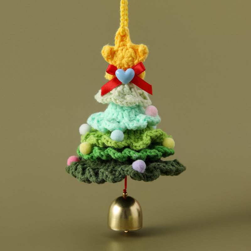 Crochet Christmas Tree Car/Bag Hanging Ornament