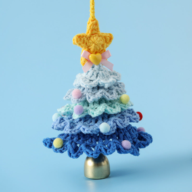 Crochet Christmas Tree Car/Bag Hanging Ornament