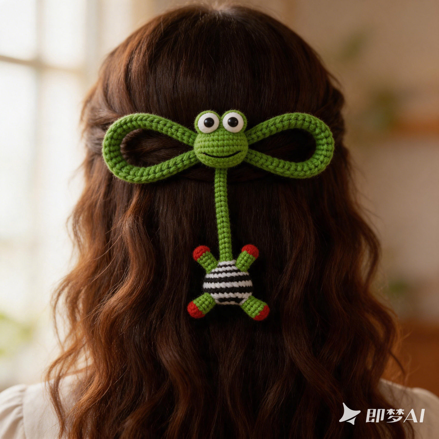 Handmade Crochet Bag/Hair Charm